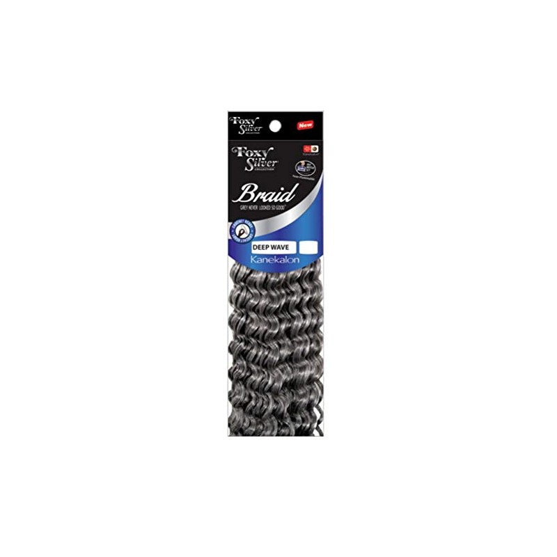 Foxy Silver (Foxy Braid - Deep Wave 12 Inch -
