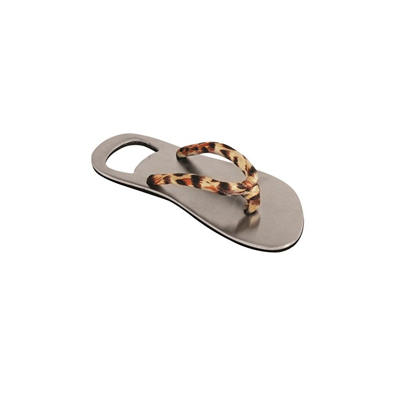 Wild Eye Designs Flip Flop Bottle Opener, Leopard