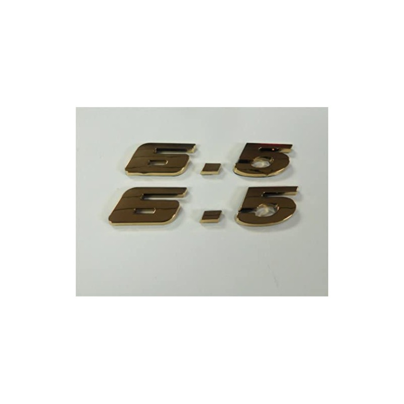 GOLD 6.5 ENGINE ID EMBLEMS - (PAIR)