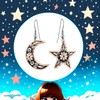FRONT LINE JEWELRY Women's Mismatched Moon and Star Earrings: Sun