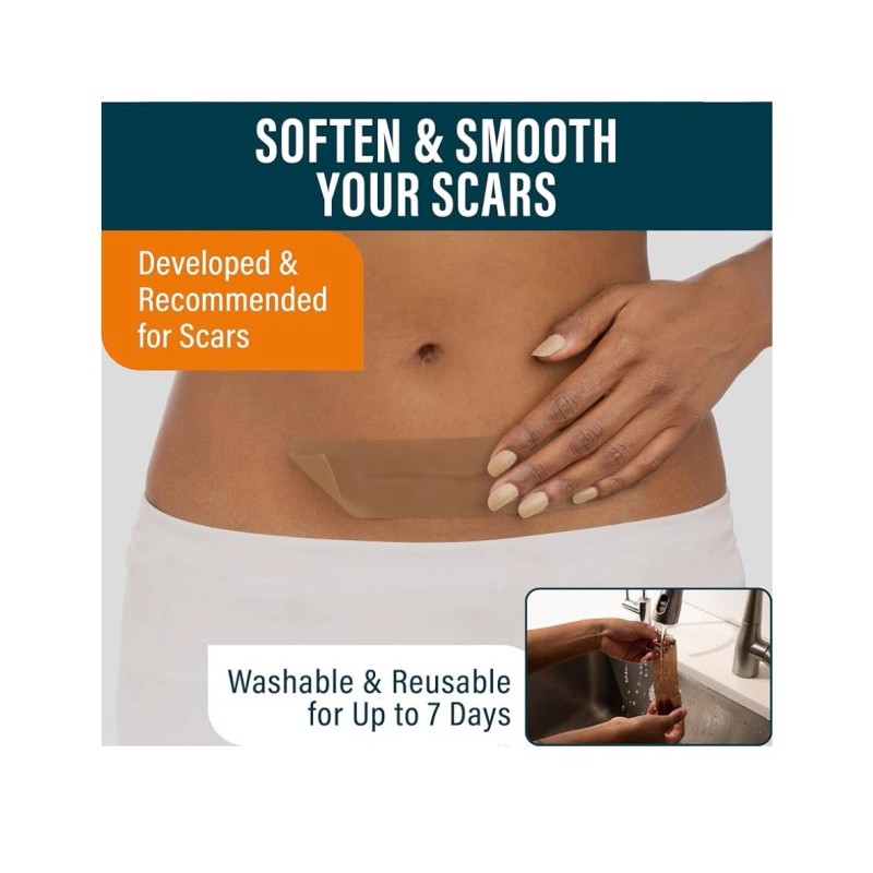 Nuvadermis Scar Sheets Medical Grade Silicone Scar Treatment, 8 Reusable