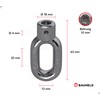 BAUHELD® Awning Eyelet Metal [Made in Germany] – Bracket for