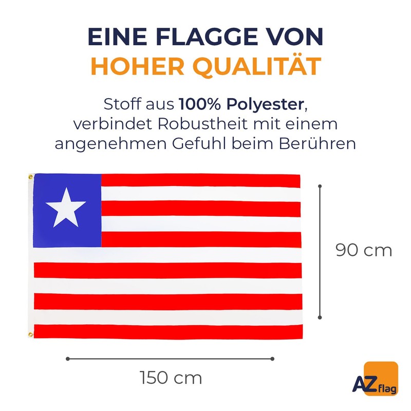 AZ FLAG - Liberia Flag - 150 x 90 cm