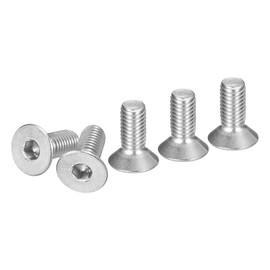 DTGN M8-1.25 x 20mm Flat Head Socket Cap Screws, 15 Pack 304 Stainless Steel Hex Socket Flat Head Screws, Full Thread, Countersunk Bolts