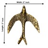 Perilla Home Set of 6 Decorative Eagle Shape Copper Knobs