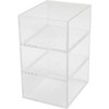 Martha Stewart Brody Desktop Storage Organizer, Stack and Slide Plastic