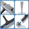 Poolvio 5-in-1 Pool Cleaning Kit - Includes Semi-Deep Skimmer Net,