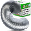 Flexible Suction Hose Aluminium Diameter 120 mm Extendible Length 20