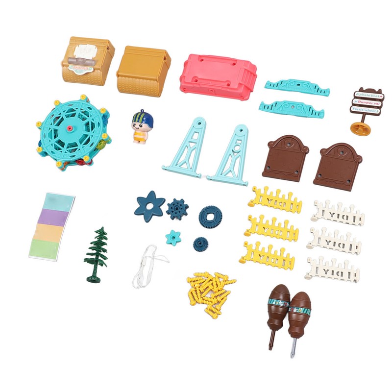 Kid Assembled Ferris Wheel Toy Nut Disassembled Maunal Ferris Wheel