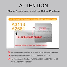 Yadiyeye Case for MacBook Air 13.6 Inch M3 M2 2024-2022 Release A3113 A2681, Ultra Thin Hard Shell Protective Snap Case for Mac Air M2 13 Inch Sea Dreams 07