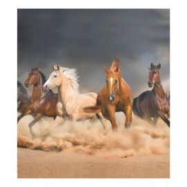 Naanle Dishwasher Magnet Cover Running Horse Front Dishwasher Cover Magnetic Home Cabinet Decals Appliances Stickers Refrigerator Decorative 23" x 26"