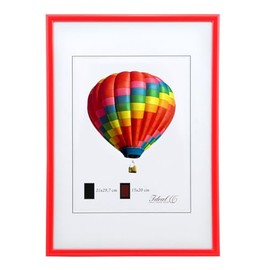 IDEAL TREND NLS Plastic Picture Frame Wall Decoration Collage Poster Photo Frame Picture Carrier Lifestyle Colour: Red Format: 21 x 29.7 (DIN A4)