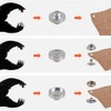 HEY FOLY Heavy Duty Snap Fastener Tool Set, Adjustable Snap