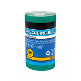 Blue Spot Tools 19858 5mtr 115mm Sanding Roll 80 Grit