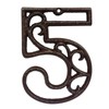 Decorative House Numbers-4.6 Inch High Rustic Cast Iron Home Address
