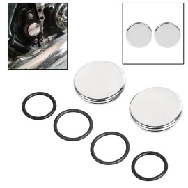 Unbranded Chrome CNC Swingarm Pivot Cover Fit for Harley Touring 1996-2023 Road King Glide