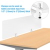 Yeaborn Desk Divider 4 Pcs Desk Privacy Panel 47.2'L x