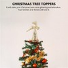 BESPORTBLE Reindeer Tree Topper Gold Tree Topper Glitter Christmas Tree