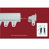 1-Pair Locking End Caps with Friction Carrier for Architrac, EZ-Track