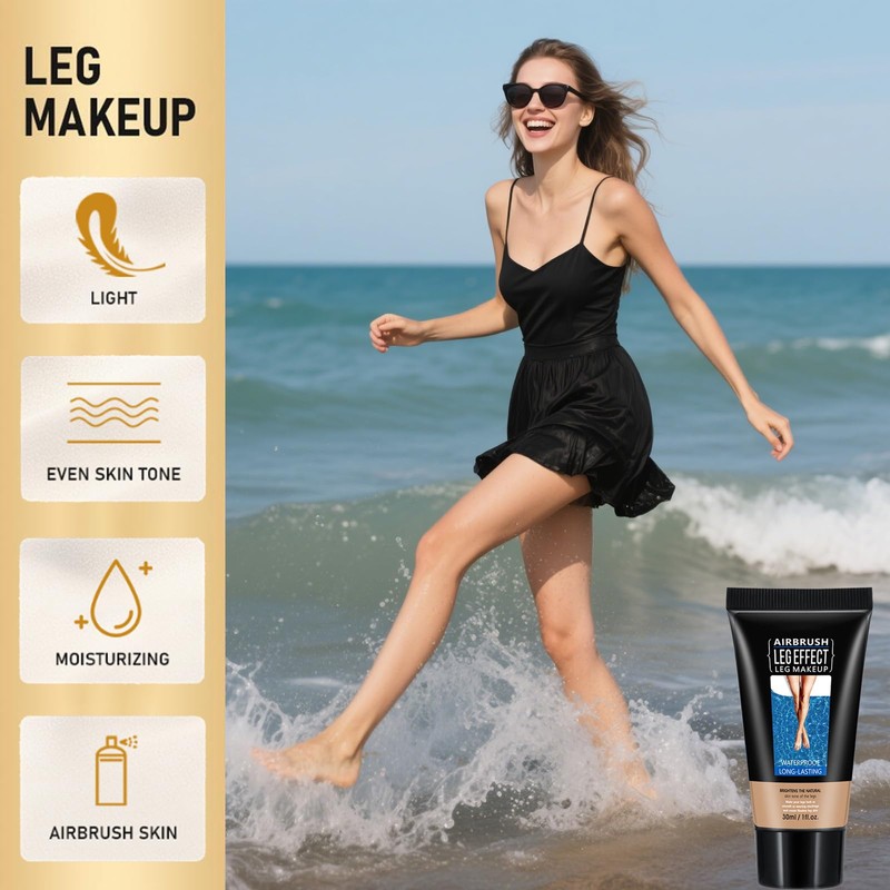 ​Leg Full Coverage Concealer, Leg Concealer Waterproof 24h Longlasting, Flawless