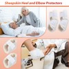 4 Pcs Elbow and Heel Protector Medium Sheepskin Heel Arm