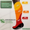 BULLIANT Compression Socks 3Pairs-15-20mmHg Circulation Support Men Women Hiking Sports