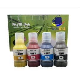 For Epson 4 Pack Sublimation Ink Compatible With Epson T49M Bottle SureColor F170 F570.