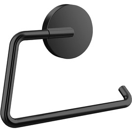 Emco Round Toilet Roll Holder without Flap Black