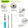 K Kwokker 9PCS Hinge Drill Bit Set, Self Centering Drill