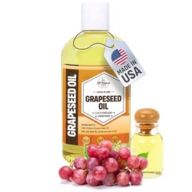 Aceite de semilla de UVA orgnico (8 oz) prensado en fro sin refinar  100 puro y natural, sin OGM  Disponible a granel                                 