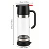 No-Drip Glass Honey Dispenser with Trigger Handle – Syrup Pourer