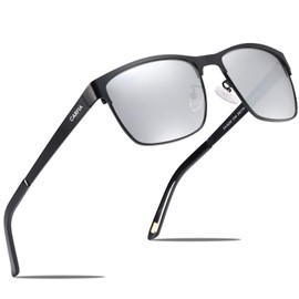 CARFIA Metal Mens Sunglasses Polarized UV Protection for Driving Fishing Hiking Sports Everyday Use