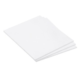 Rebower Expanded PVC Plastic Sheet 1/4" Thick, 5"x7" Lightweight Rigid Foam Sheet, [for Crafts Signage Displays Digital Screen Printing] - White/ 3 Pcs