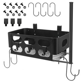 COITEK Storage Bin for Traeger Grills,Pellet Storage Bin for Traeger Pro 22/34/780/575,Pro D2 575 780,Z-Gridiron,Pit Boss,with 4 S Shape Hooks and 3 Grill Hooks and Paper Towel Holder