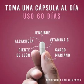 Cardo Mariano, Diente de Léon, Jengibre, Alcachofa y Vitamina C 60 Cápsulas | LIFEED5