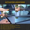 Dasbecan 4Pcs Window Moulding Trim Seal Belt Weatherstrip Compatible with
