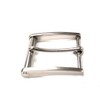 Bellabel Italian Buttero Cowhide Leather Belt, Made in Japan, Silver,