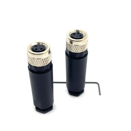 Fupiomeef 5 Pcs M8 3 Pin Female Connector, IP67 Waterproof Industrial Circular Connector Field Wireable Adapter Unshielded Straight Type Sensor for Electric Bicycles 60V 4A AC/DC