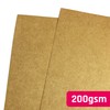 50 Sheets A5 Brown Kraft Paper Card 200gsm