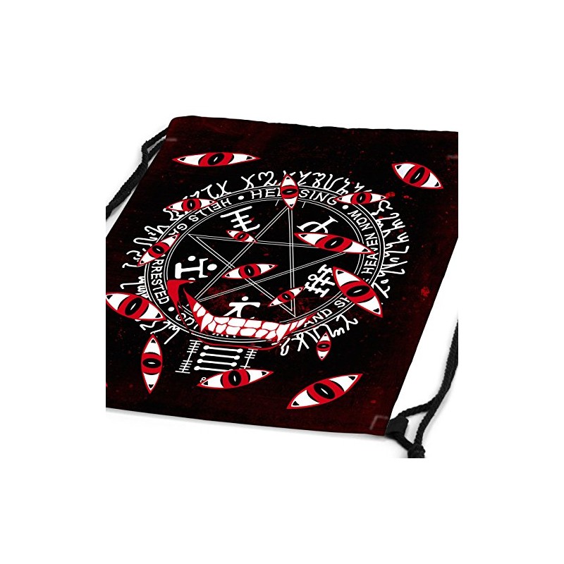 style3 Hellsing Eyes Backpack Gym Bag Sport Jute Bag Vampire
