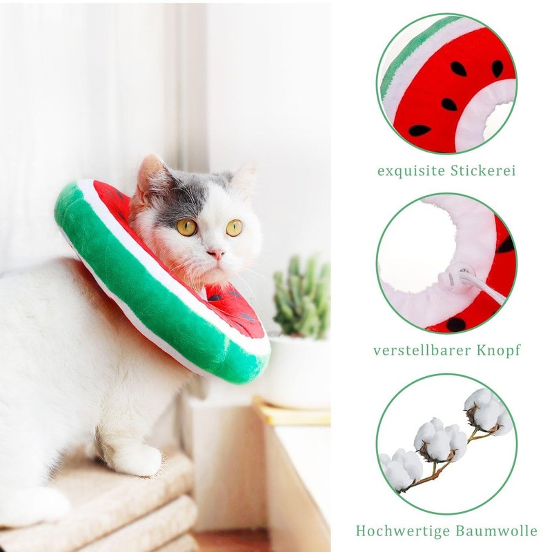 1 Piece Watermelon Anti-Licking Ring And 1 Piece Collar, Creative
