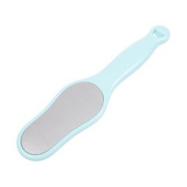 Healvian 1pc Portable Foot Scrubber Removable Dead Skin Remover for Smooth Feet Made and Comfortable Grip Design for Home Pedicure Light Blue