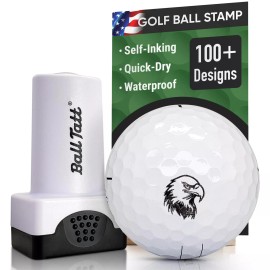 Ball Tatt - Bald Eagle Golf Ball Stamp Marker Quick-Dry Self-Inking Stamper