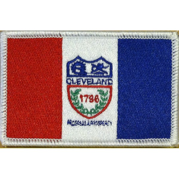 Cleveland Ohio Flag Iron-On Patch Embroidered Tactical Morale Patch Emblem