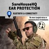 SafeHouseHQ Hearing Protection Bluetooth 5.4 Earmuffs |Microphone for Comms |25dB