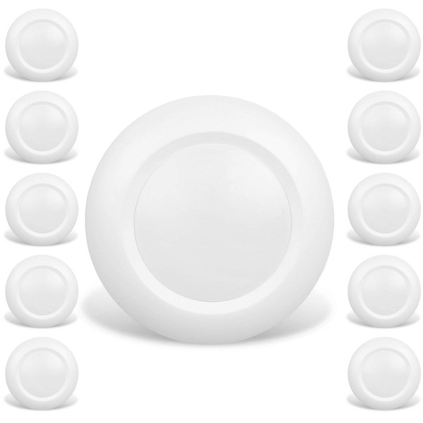 JULLISON 10 Packs 4 Inch LED Low Profile Recessed &