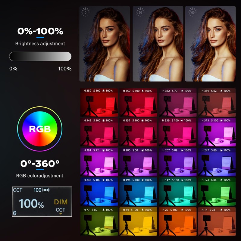 GODOX MA5R Magnetic Full Colour RGB Video Light, 1800 K