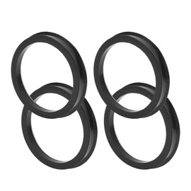 TUCKBOLD Car Wheel Hub Centric Rings Durable Wheels Center Shaft Shock Absorbing Hubrings Black 4 Pcs OD 78.1mm to ID 64.1mm Polycarbonate