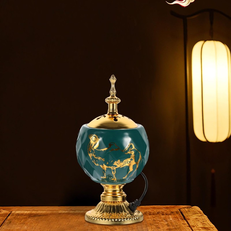 Gatuida Incense Holder Electric Censer Burner: Home Decor Incense Burner
