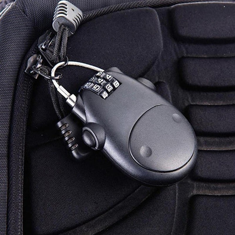Helmet Lock Cable Bike Password Lock Telescopic Wire Rope -